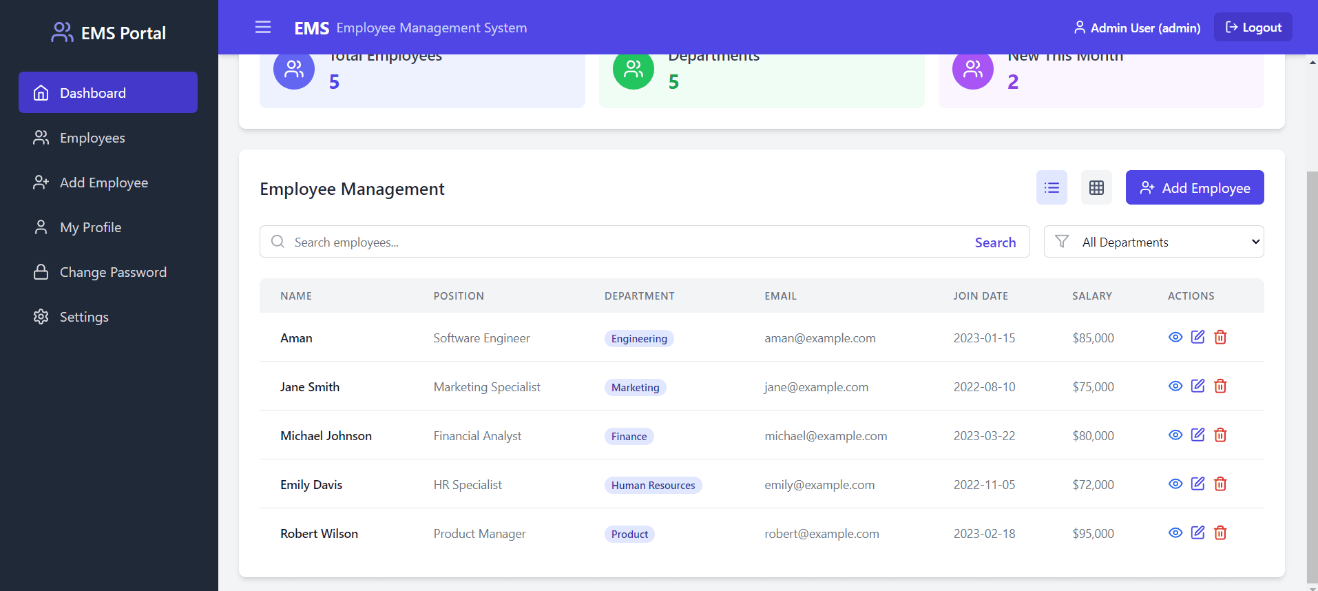 Employee Management System gallery image 5